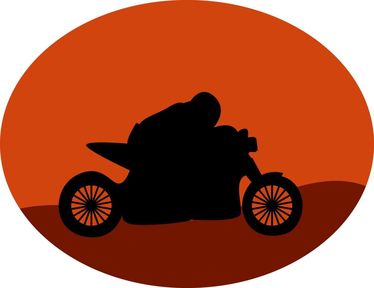 Motorcycle, illustration, vector on white background.