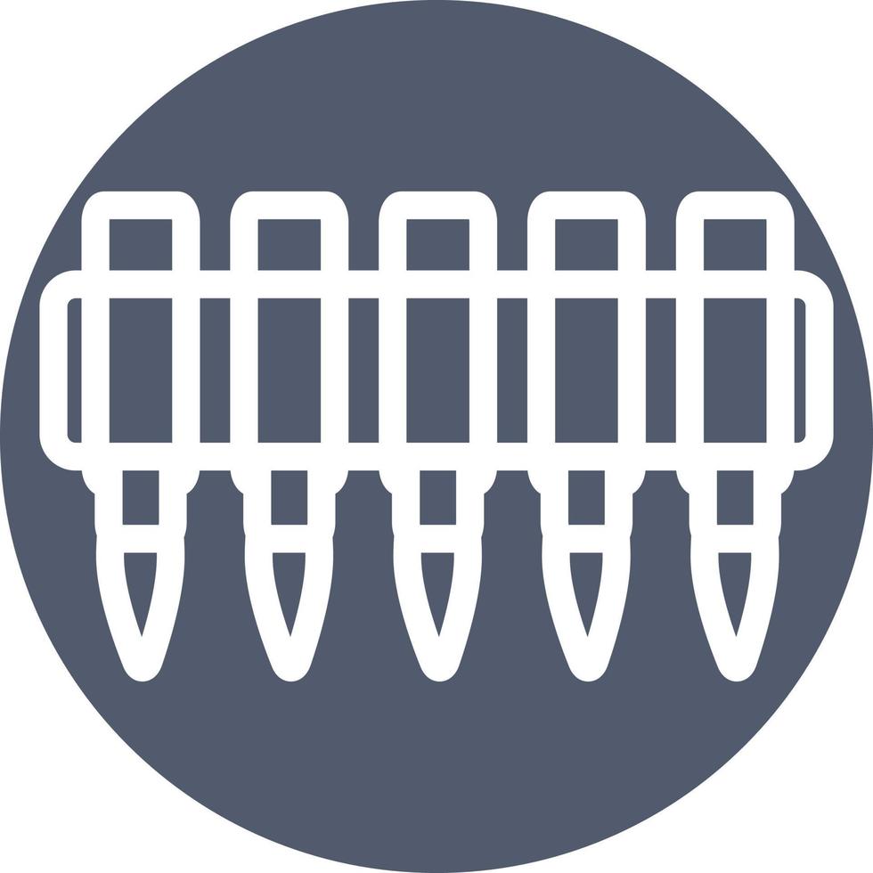 Bullet belt, illustration, vector, on a white background. vector