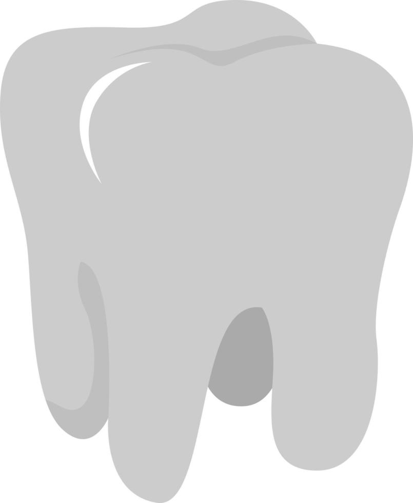 Molar tooth, illustration, vector on white background.