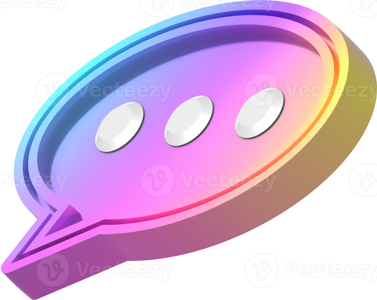 3D Speech Balloon png