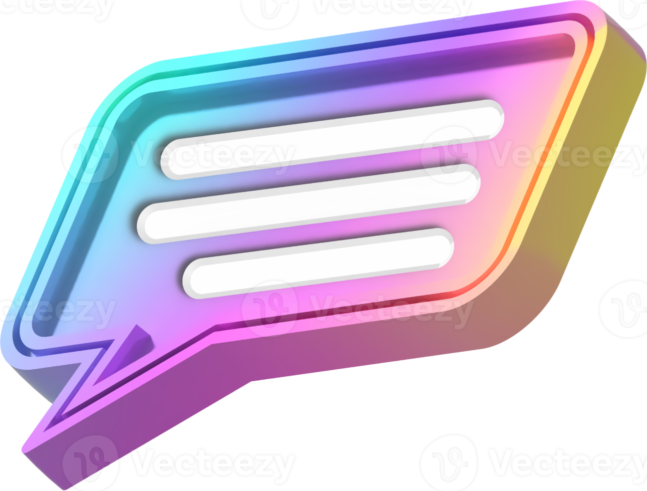 3D Speech Balloon png