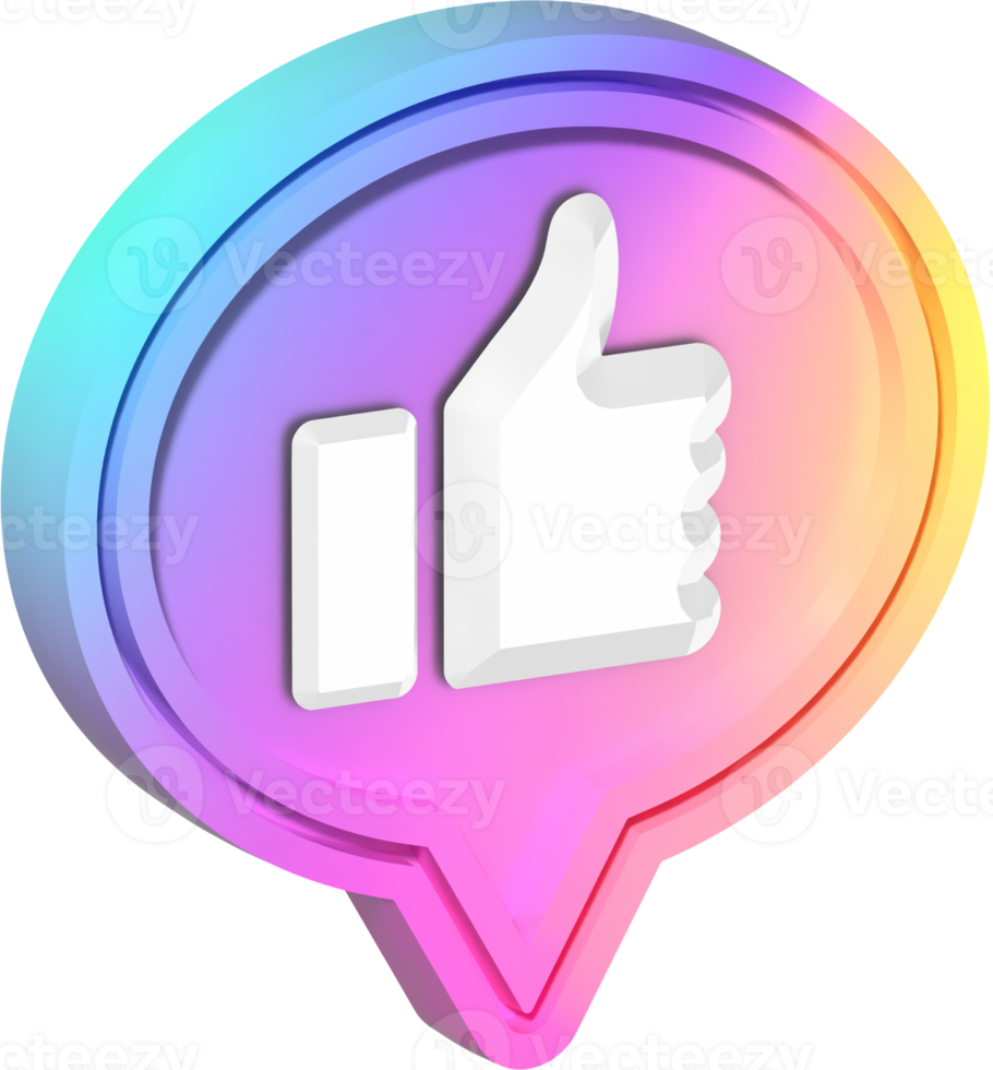 Thumbs Up Like Icon Bubble png
