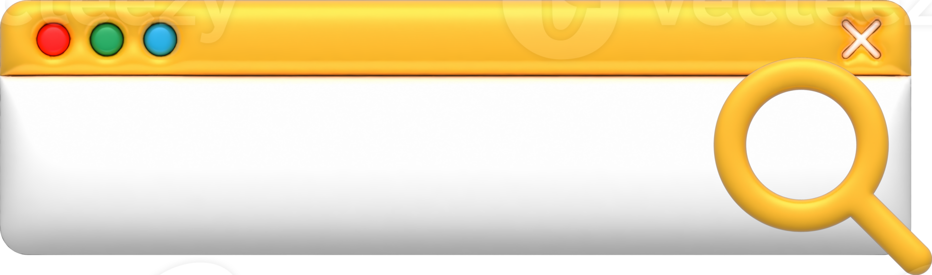 3D Search bar png
