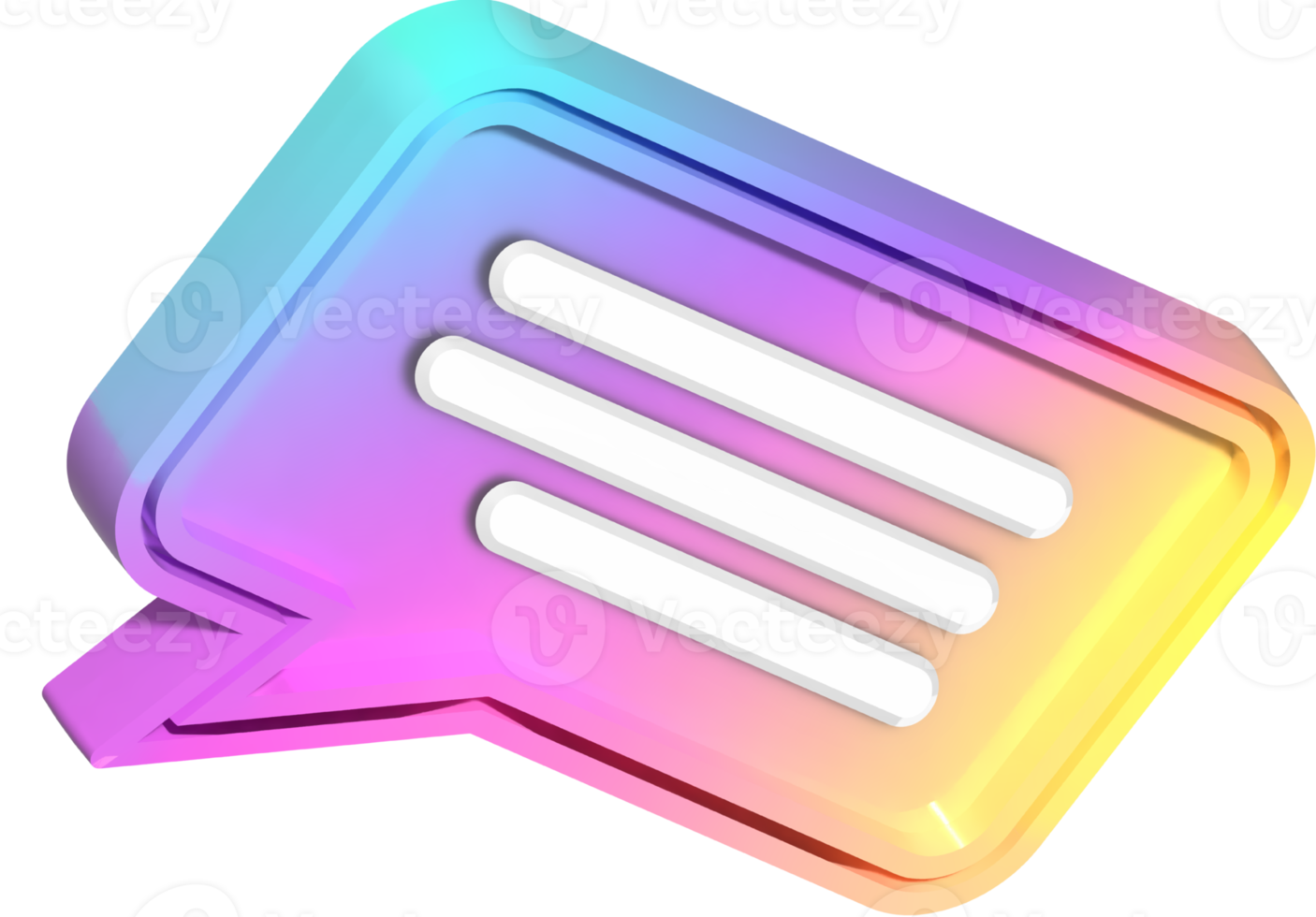 3D Speech Balloon png