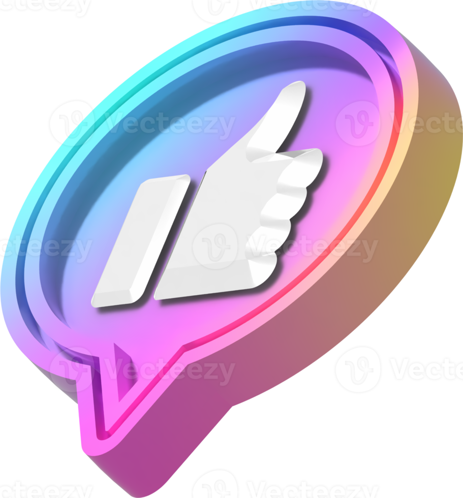 Thumbs Up Like Icon Bubble png