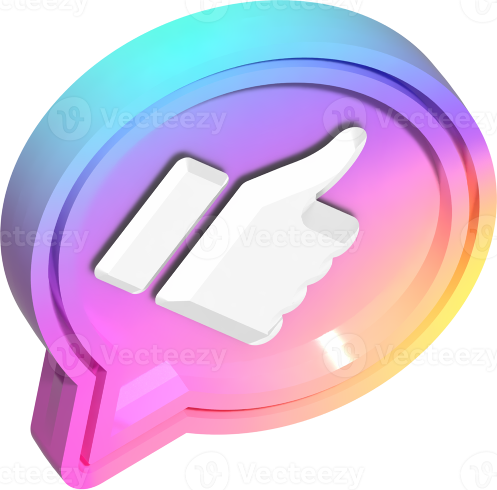 Thumbs Up Like Icon Bubble png