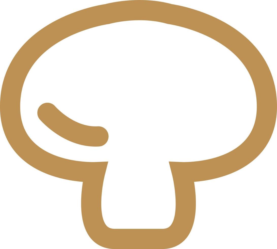 Organic mushroom, illustration, on a white background. vector