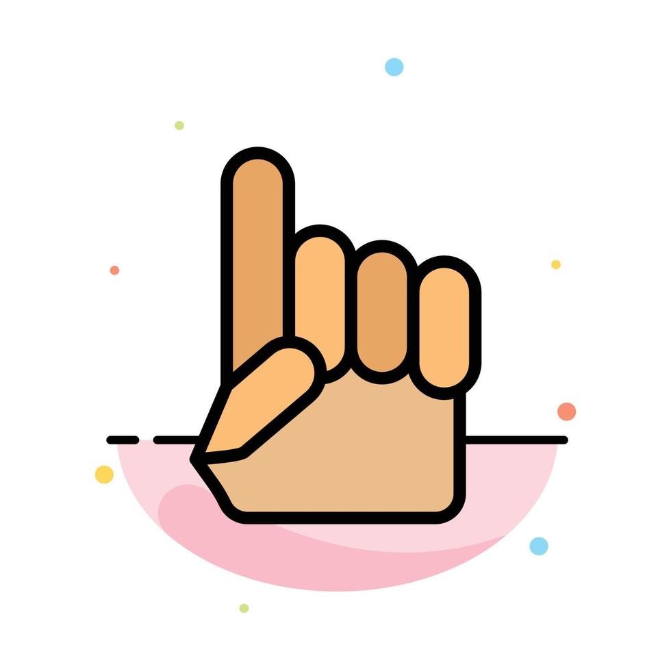 Foam Hand Hand Usa American Abstract Flat Color Icon Template vector