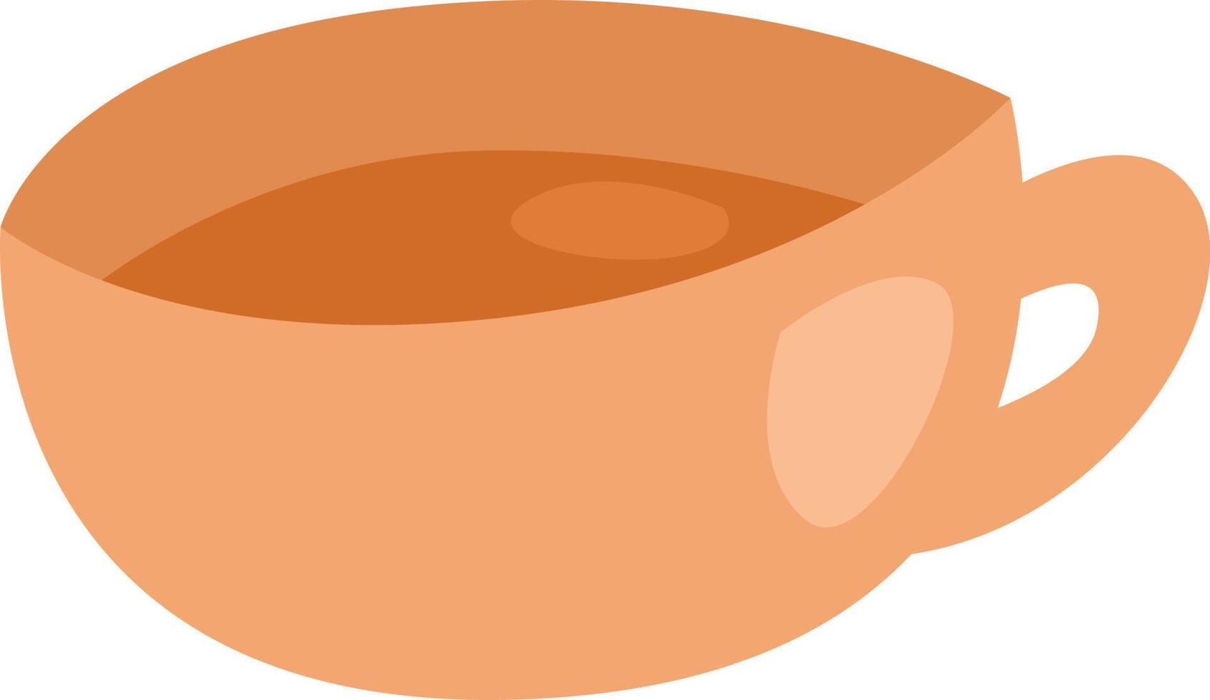 Small cup, illustration, vector on a white background.
