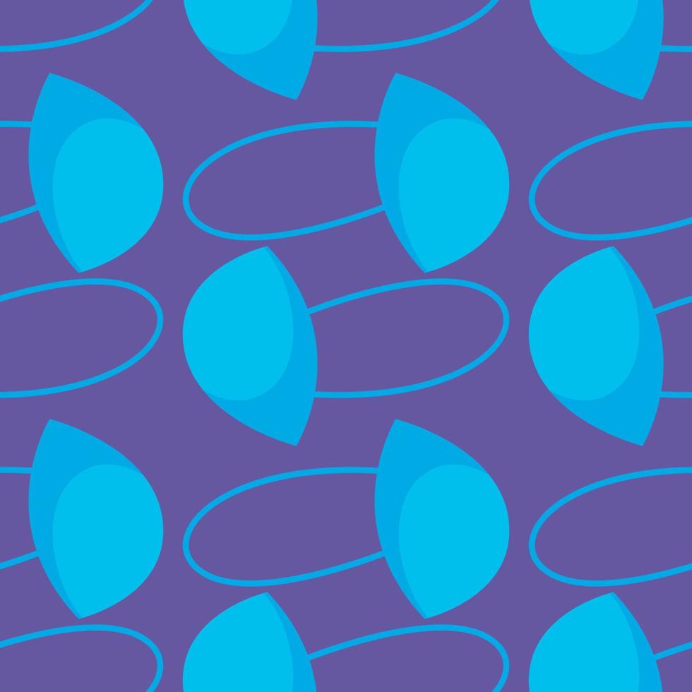 Medical mask pattern, illustration, vector on white background