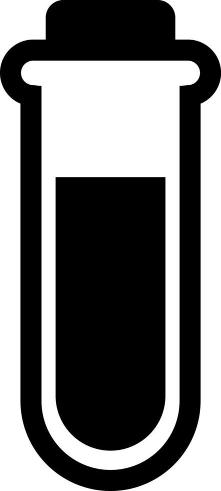 Test tube, illustration, vector on a white background