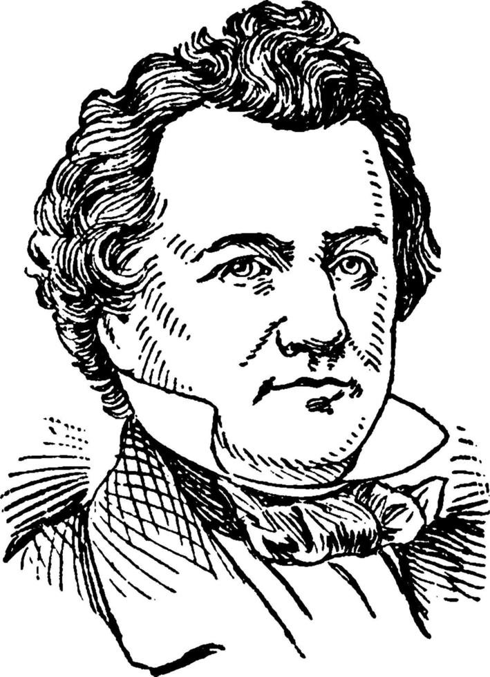 Stephen A. Douglas, vintage illustration vector