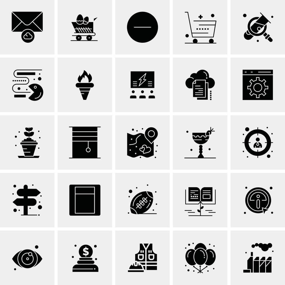 conjunto de 100 iconos universales vector