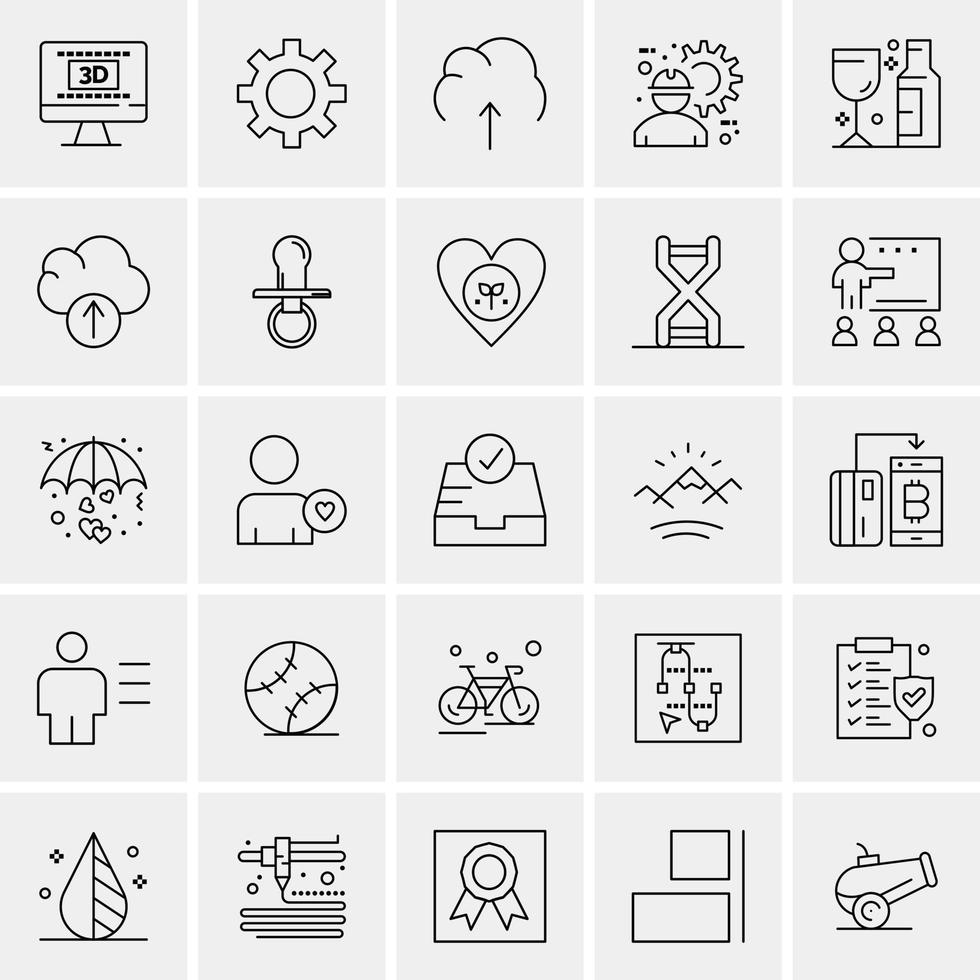 25 Universal Business Icons Vector Creative Icon Illustration to use in web and Mobile Related proj