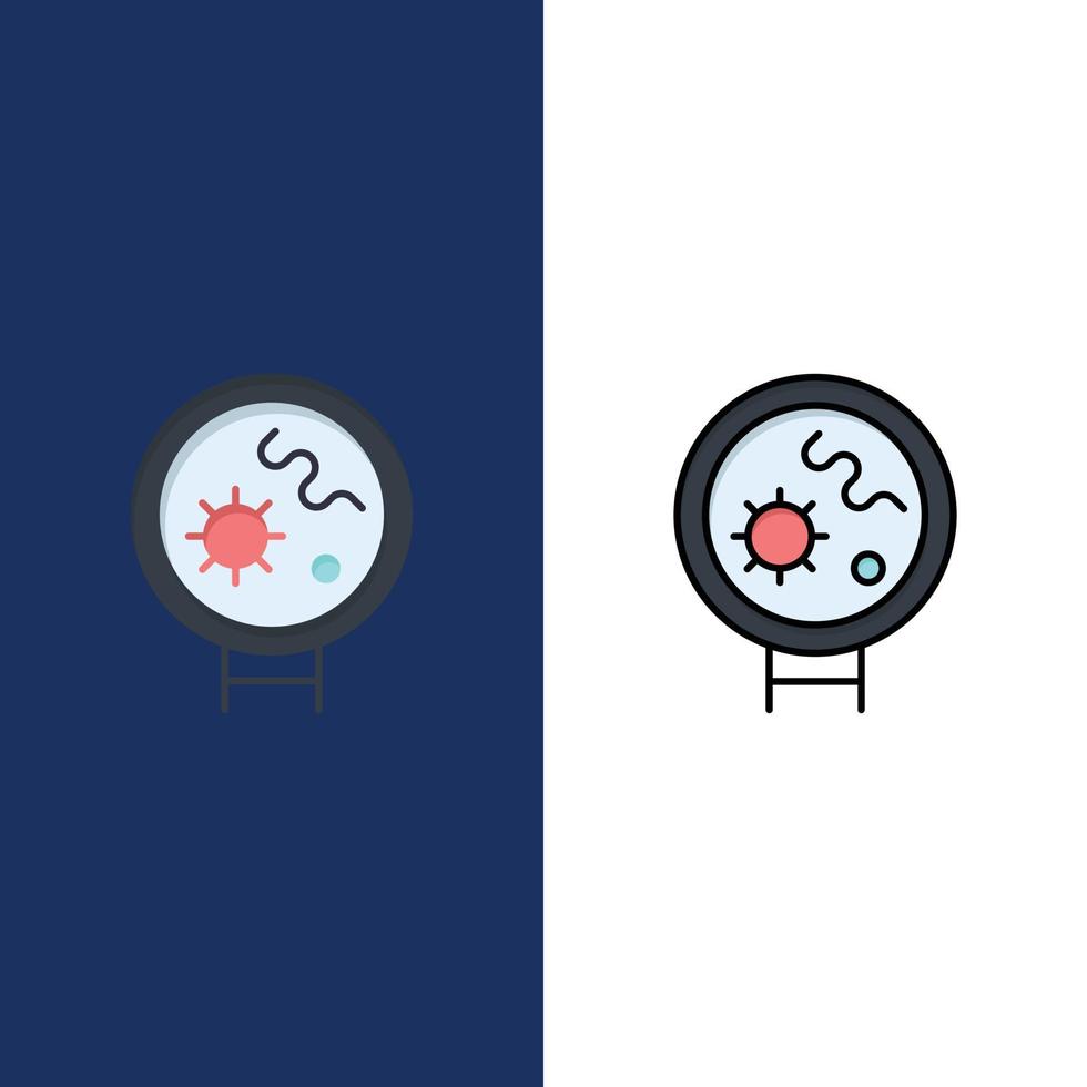 Gestures Hand Mobile Three Finger Touch  Icons Flat and Line Filled Icon Set Vector Blue Backgr