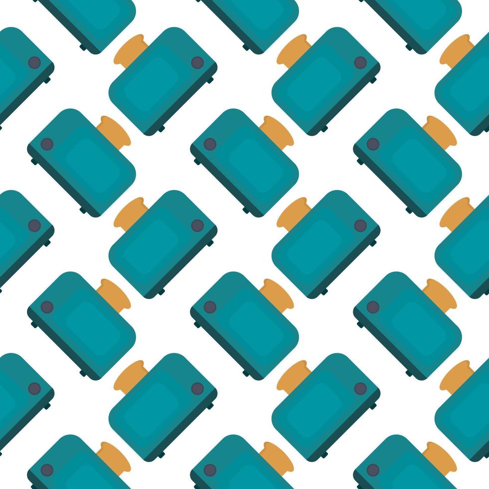 Tost in the toster  ,seamless pattern on white background. vector