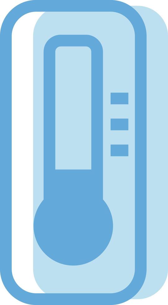 Winter thermometer, illustration, vector on white background.