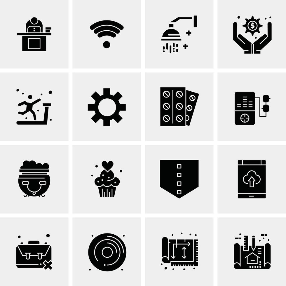 16 Business Universal Icons Vector Creative Icon Illustration to use in web and Mobile Related proj