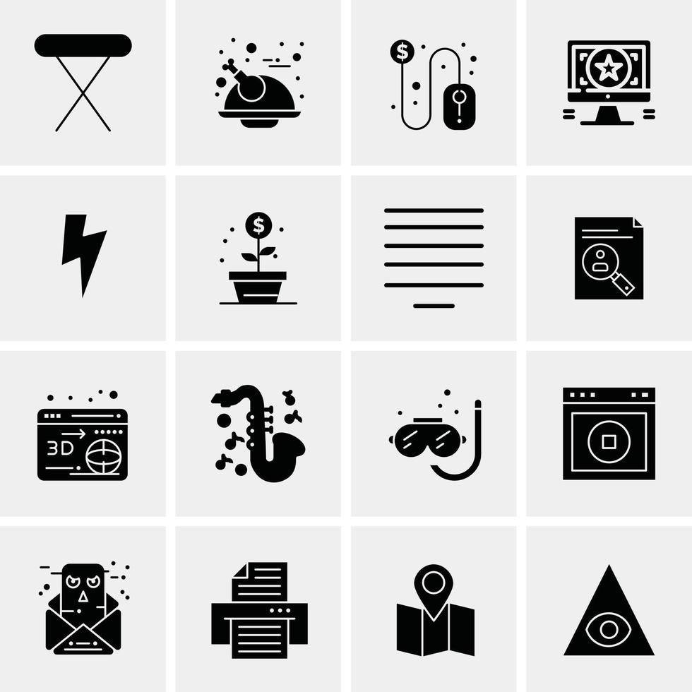 16 Universal Business Icons Vector Creative Icon Illustration to use in web and Mobile Related proje
