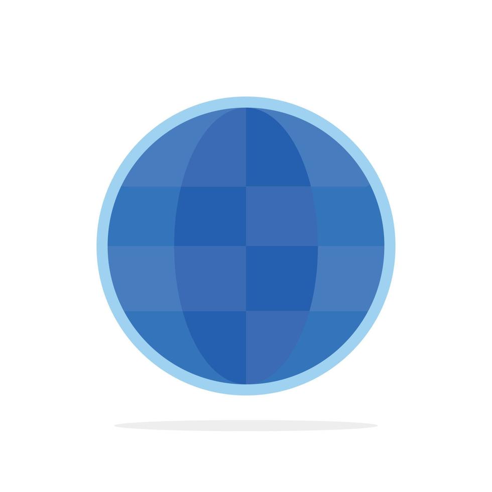 World Globe Map Internet Abstract Circle Background Flat color Icon vector