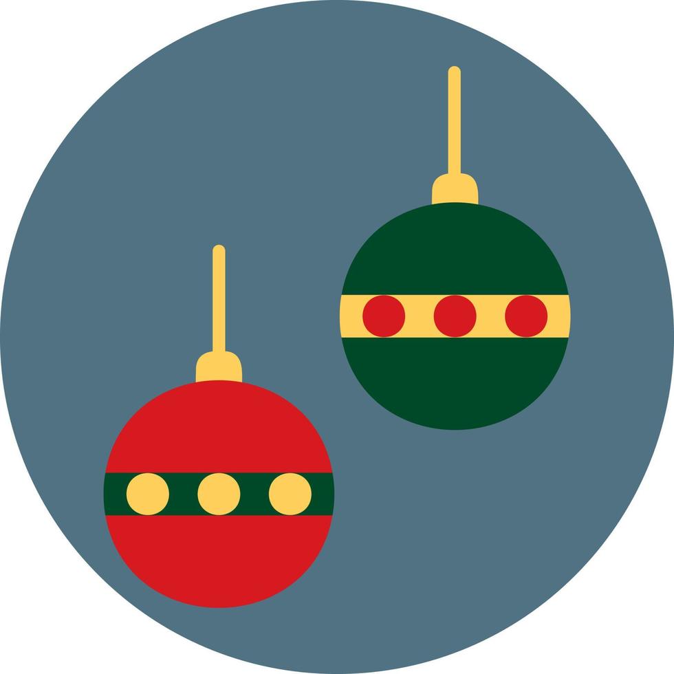 adornos para árboles de navidad, ilustración, vector sobre fondo blanco.