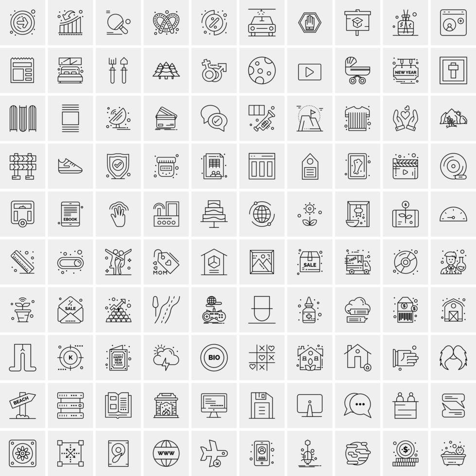 User Think Success Business Mobile App Button Android and IOS Line Version vector