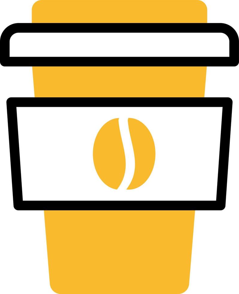 Shopping mall coffee to go, illustration, vector on a white background.