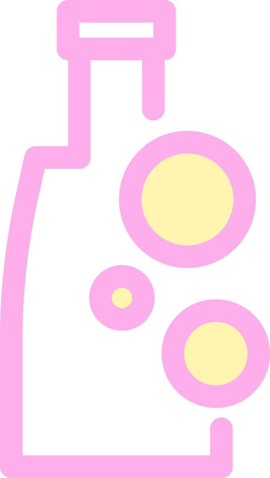 Pink baby shampo bottle, illustration, vector, on a white background. vector