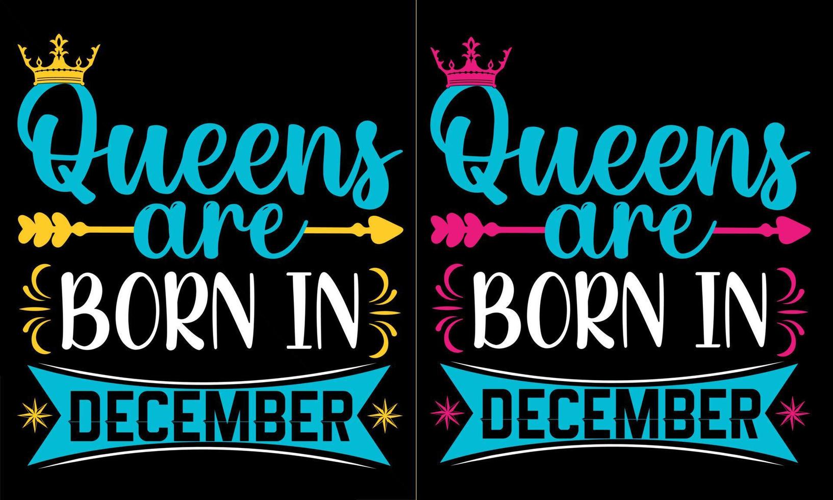 Popular phrase queens are born in t shirt designs vector