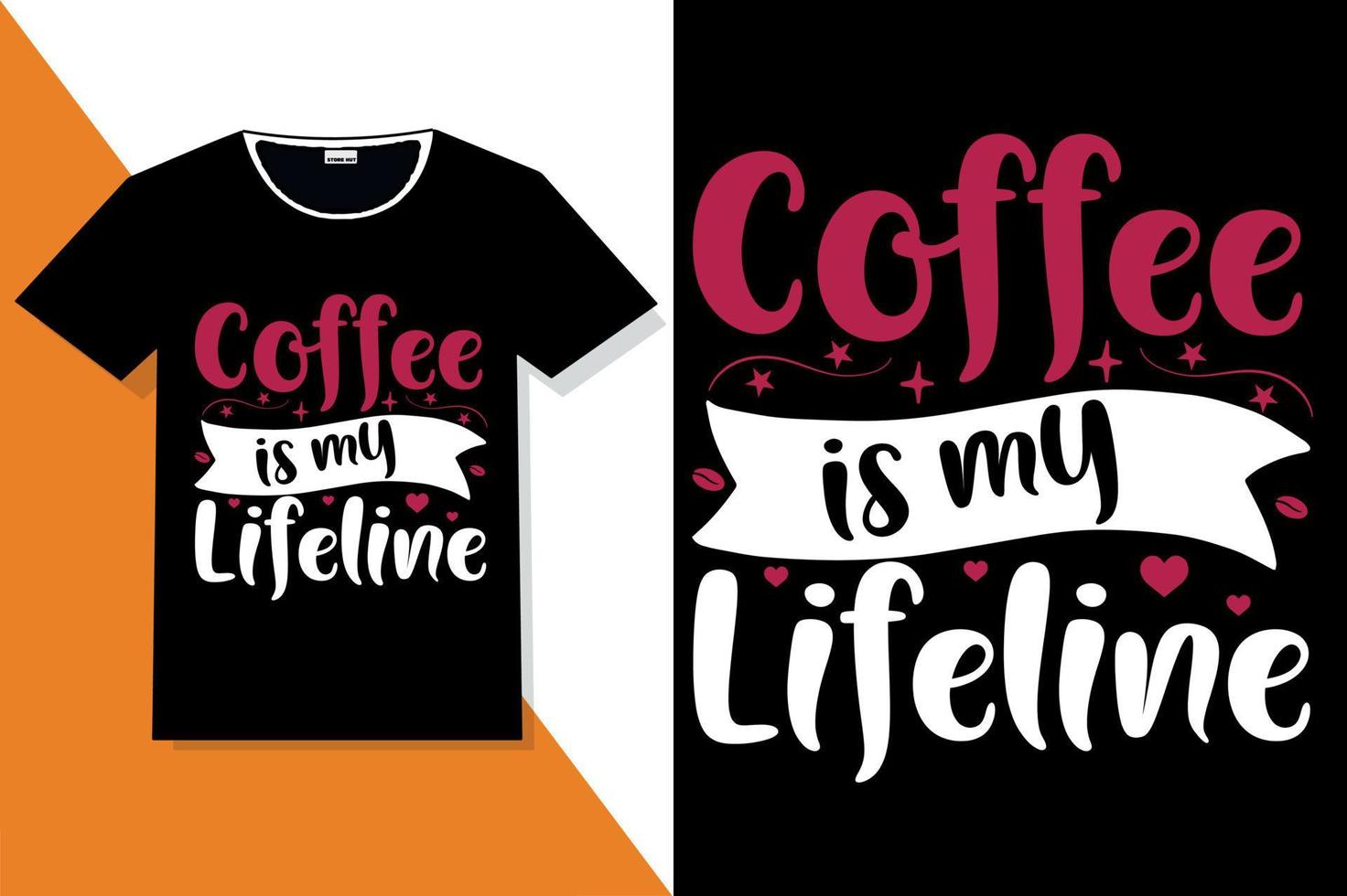 coffee motivation quotes typography or coffee typography t shirt vector