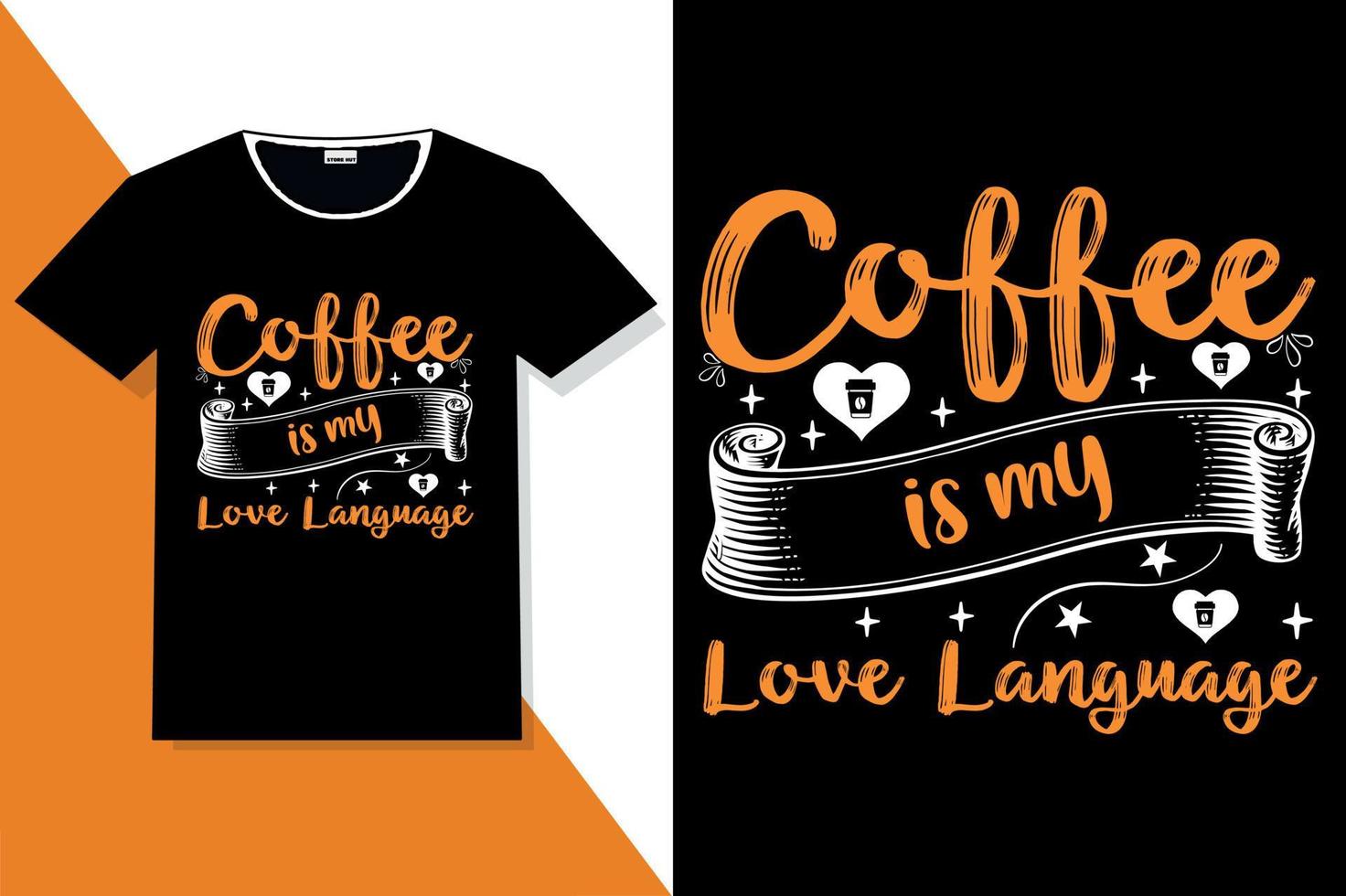 tipografía de citas de motivación de café o camiseta de tipografía de café vector