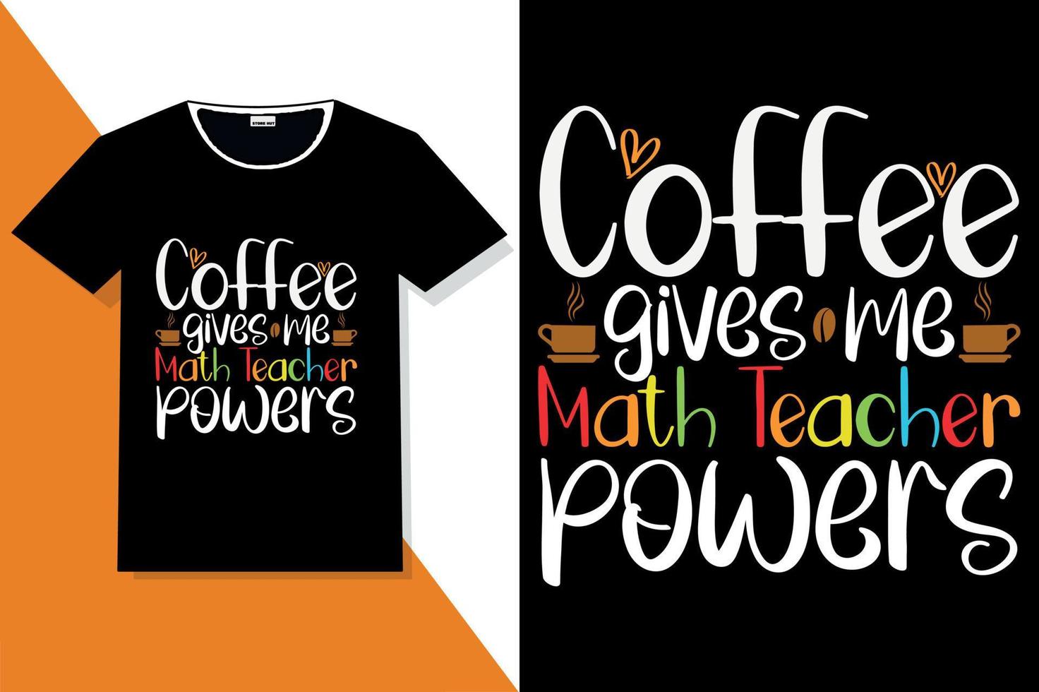 coffee typography t shirt design vector