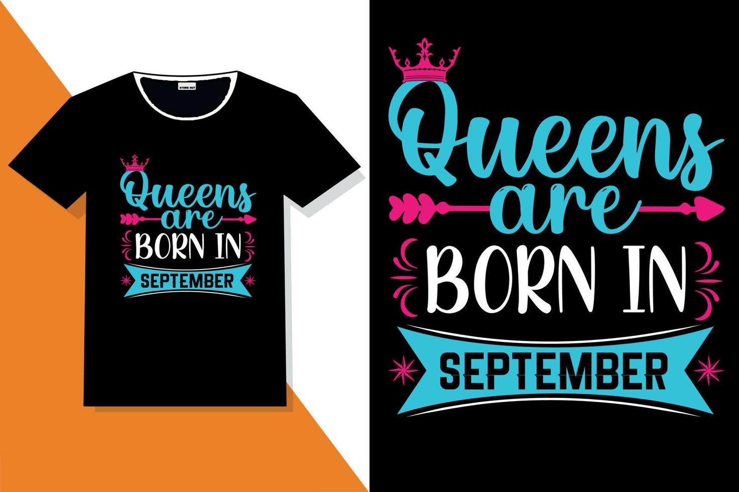 Popular phrase queens are born in t shirt designs vector