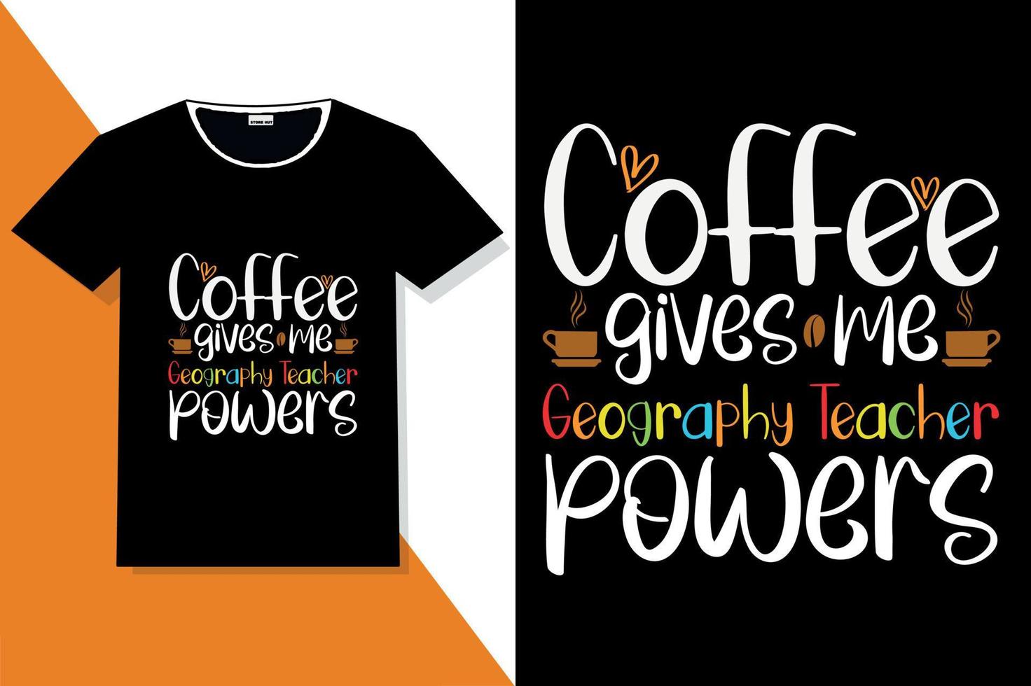 coffee typography t shirt design vector