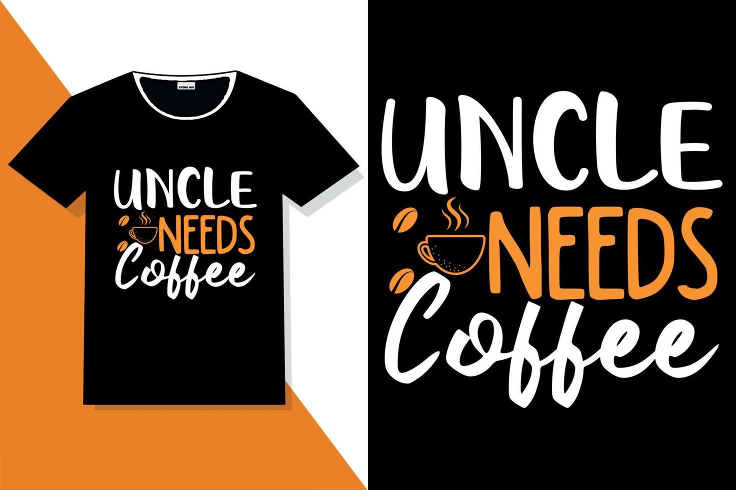 coffee typography t shirt design vector