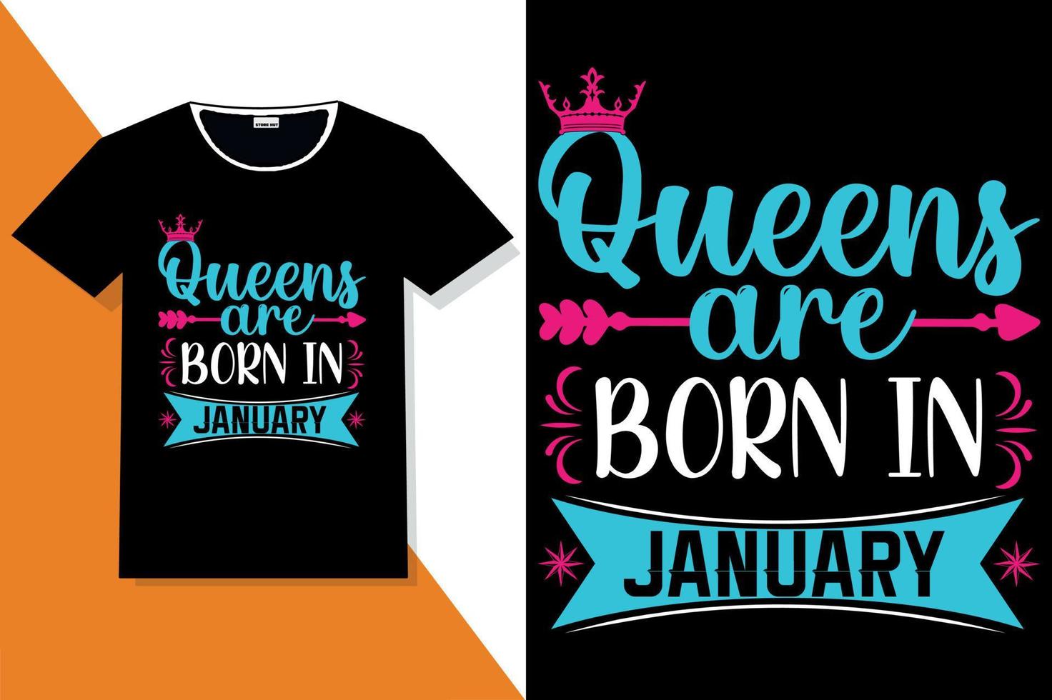 Popular phrase queens are born in t shirt designs vector