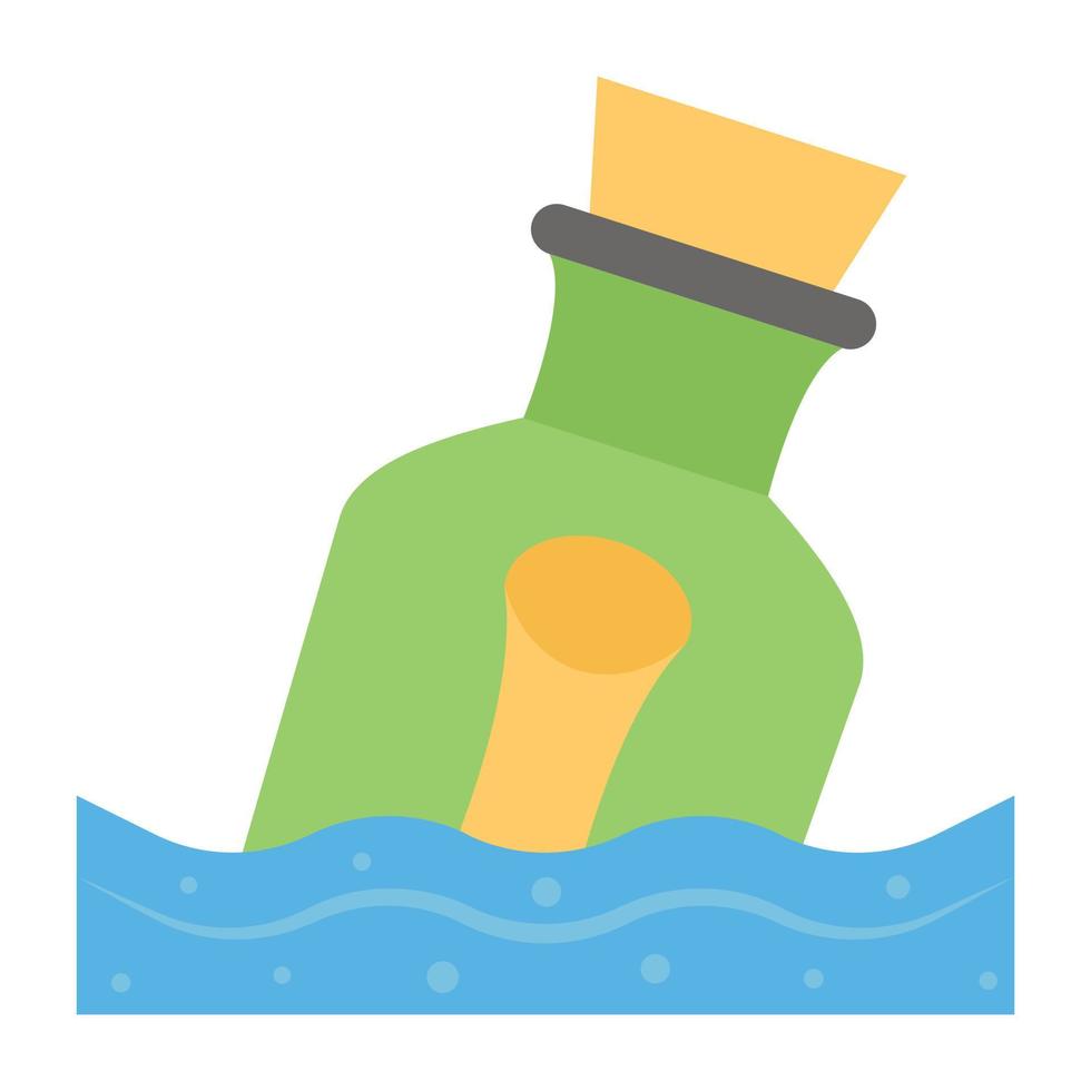 Message In Bottle vector
