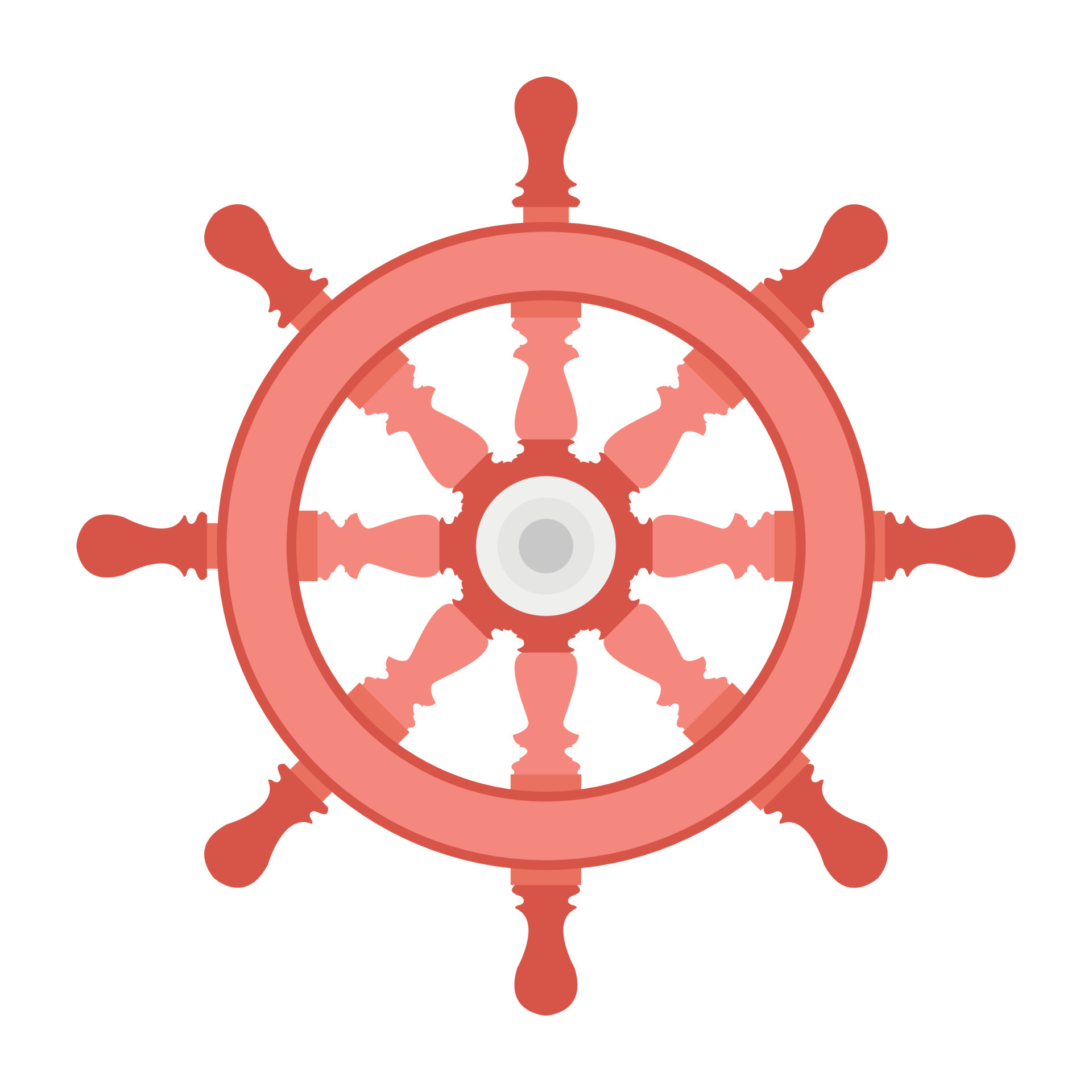 Trendy Ship Helm 13496267 Vector Art at Vecteezy