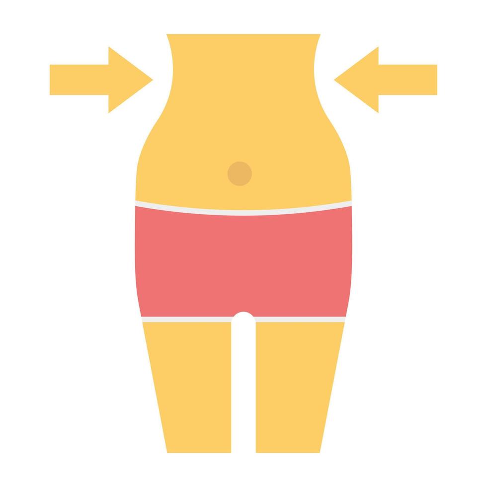 Trendy Slim Body vector