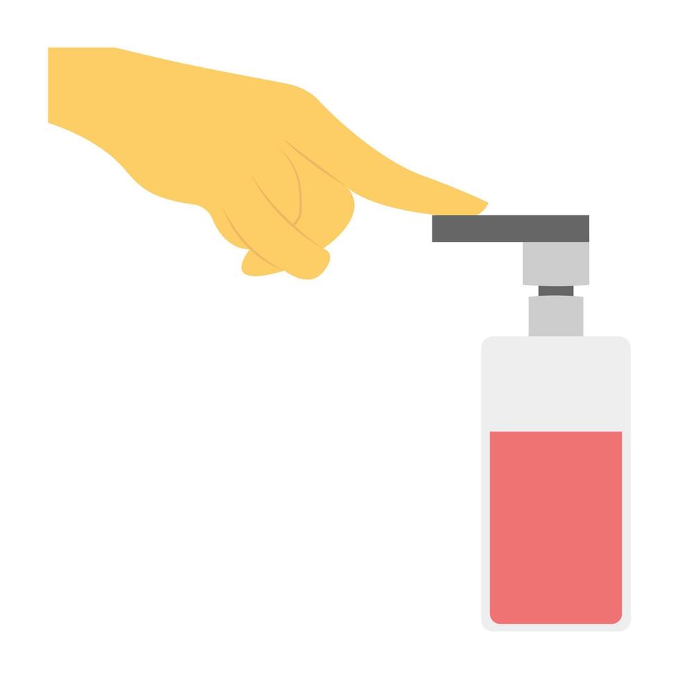 Trendy Hand Wash vector