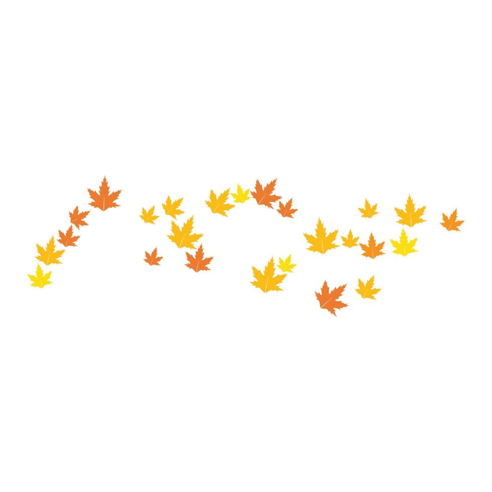 logotipo de la hoja de otoño vector
