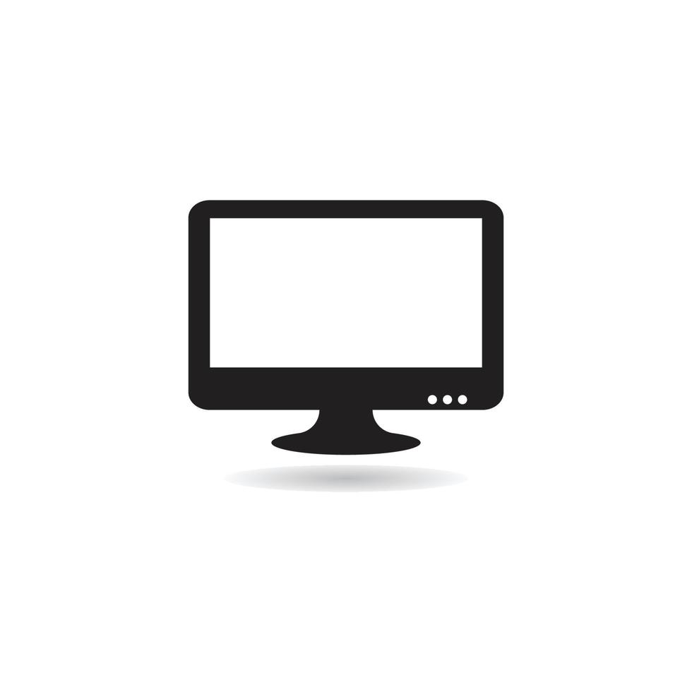 monitor icono de la computadora vector