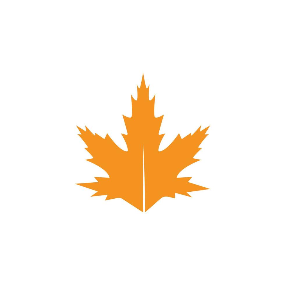 logotipo de la hoja de otoño vector