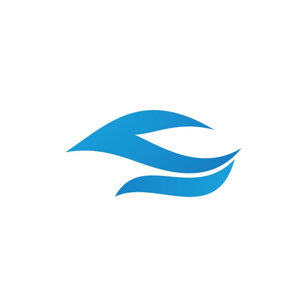 Natural Water wave Logo vector