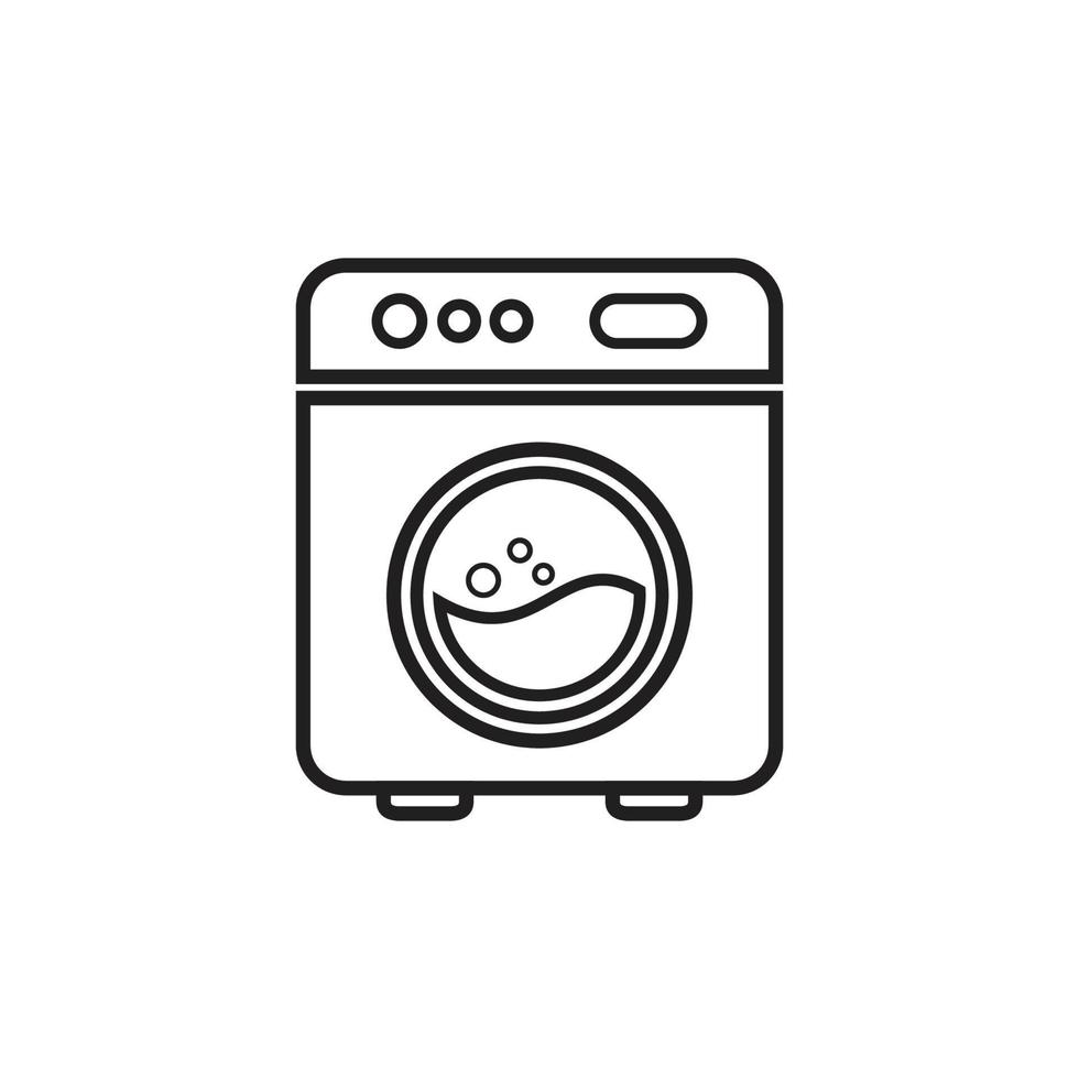 washing machine logo vector