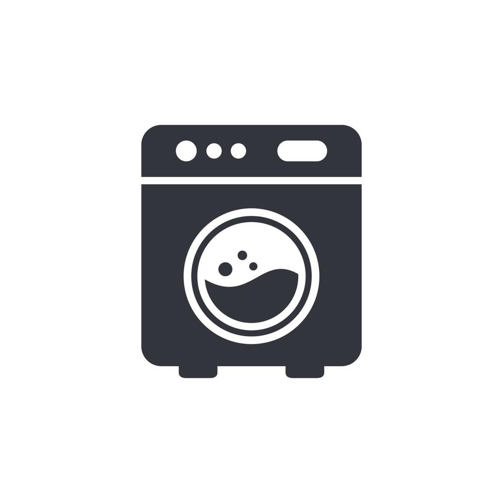 washing machine logo vector