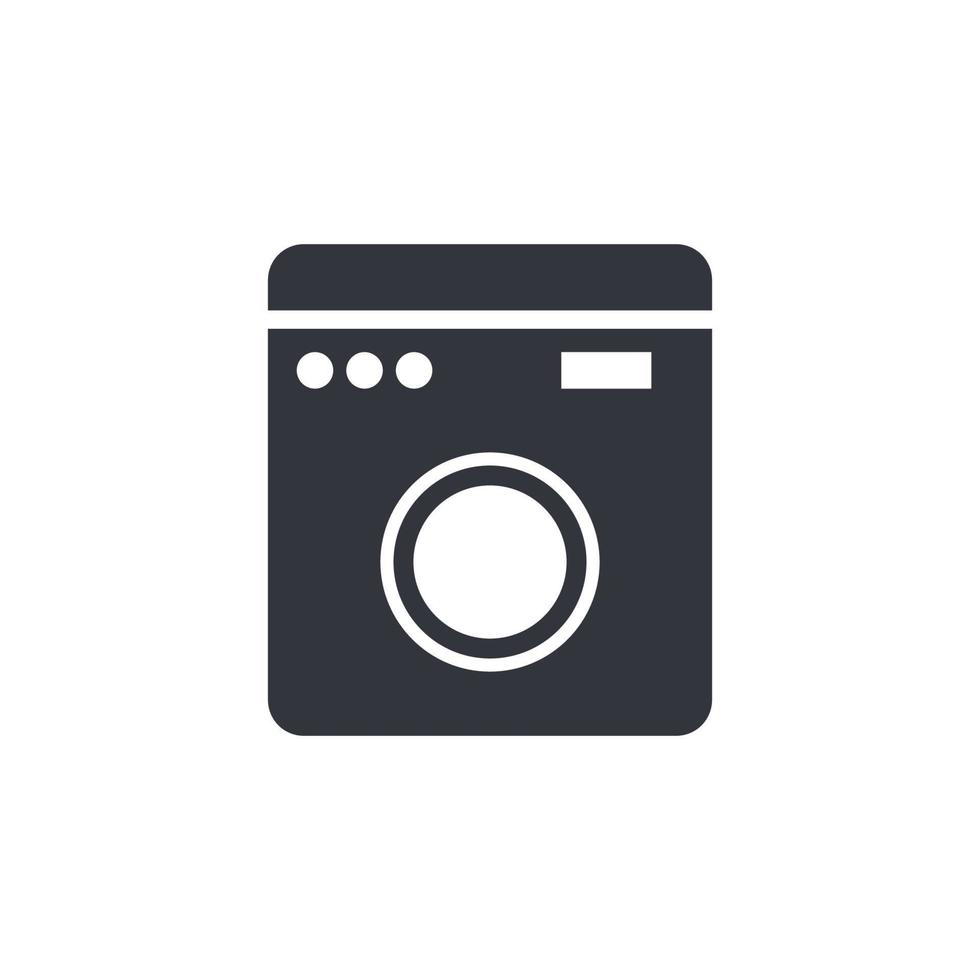 washing machine logo vector