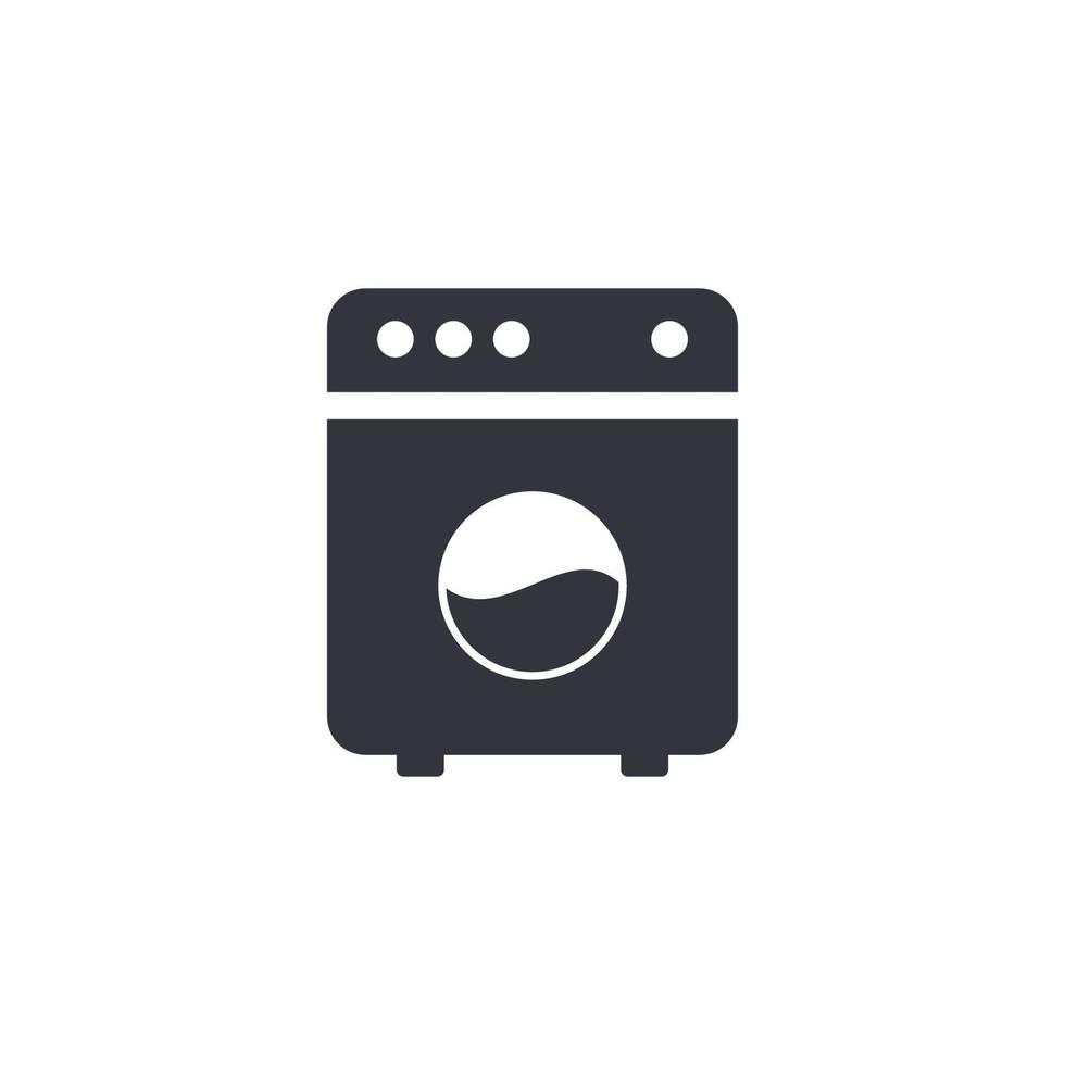 washing machine logo vector