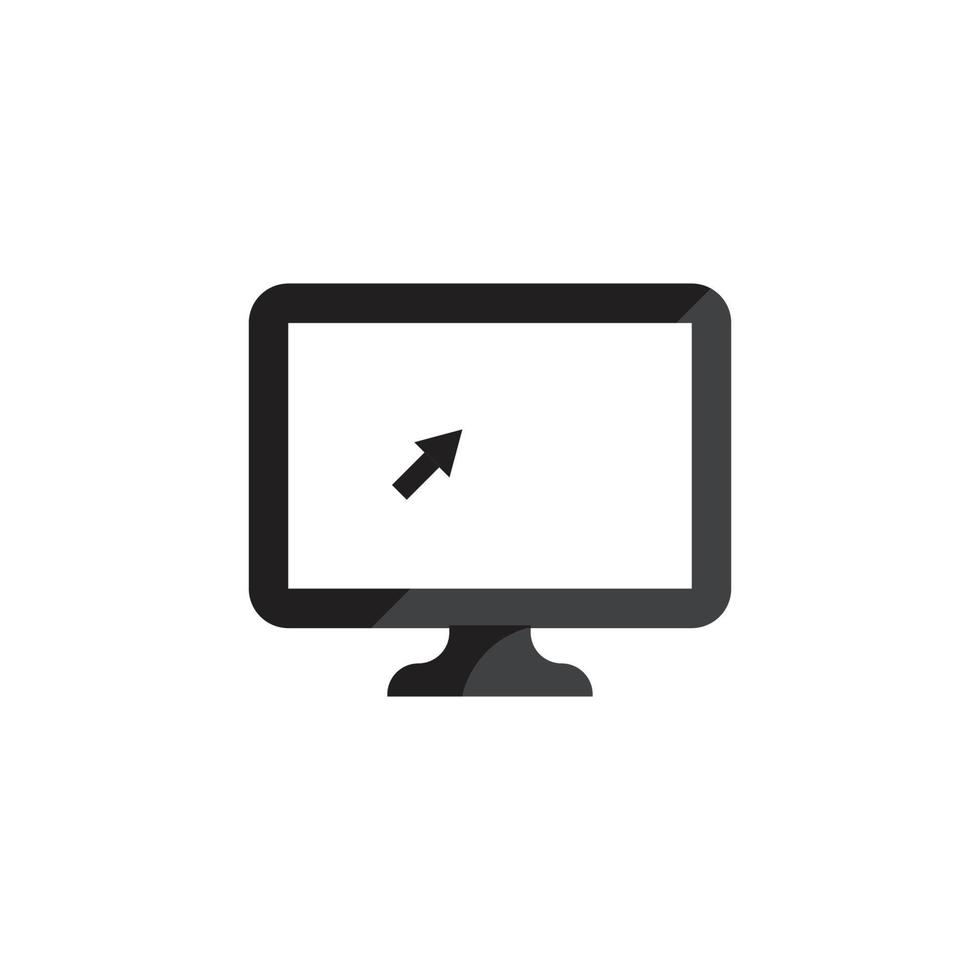 monitor computer icon vector