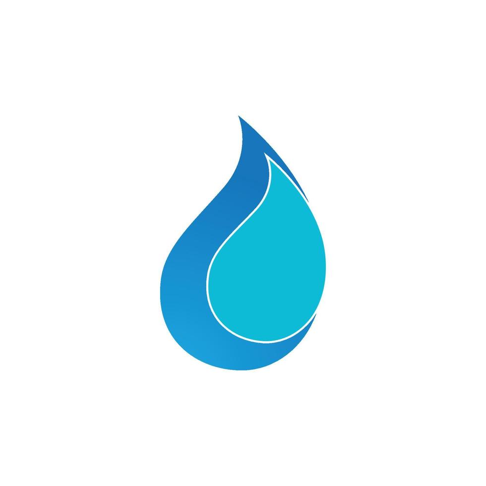 logotipo de gota de agua vector